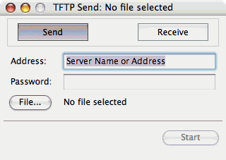 Screenshot of MacTFTP Client